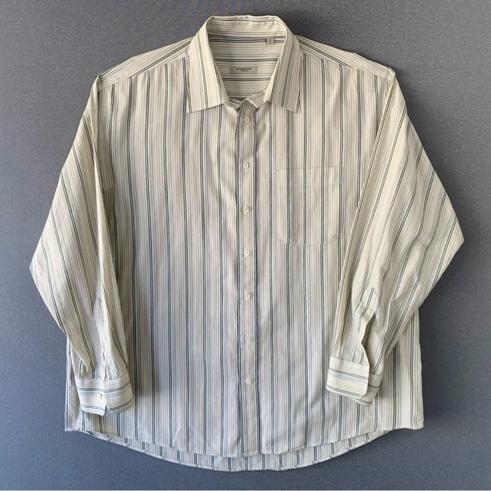 Burberry London Men’s Classic Nova Check Button-Down - Size XXL, Long Sleeve